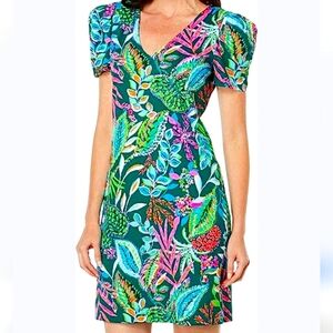 Lilly Pulitzer, New With Tags , Puffy Short Sleeves, Mini Dress, Size XS
